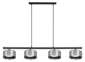 Brilagi - LED Lampadario sospeso su cavo AURA LUX 4xGX53/30W/230V nero/fumé