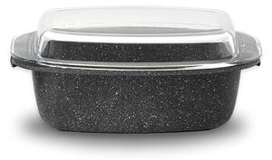 Casseruola Rettangolare con Coperchio in Vetro Antiaderente 33x22 cm Olympia Hard Cook