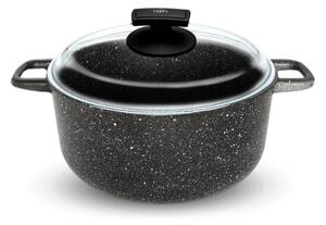 Casseruola con Coperchio in Vetro Antiaderente 2 Manici Ø20 cm Olympia Hard Cook