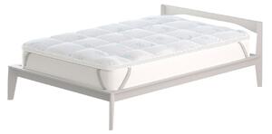 Topper Double Face Singolo Trapuntato 300 gr/mq con Elastici Ice Refrigerante Bianco