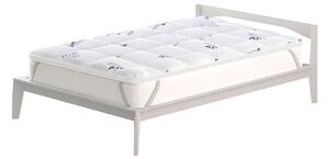 Topper Singolo Trapuntato 300 gr/mq con Elastici Air Traspirante Bianco