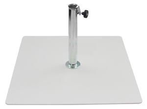 Base per Ombrellone da Giardino 20 Kg per Tubi Ø38mm in Metallo Bianco