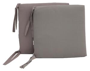 Set 2 Cuscini per Sedia da Giardino 40x40x5 cm in Dralon Allegro Taupe