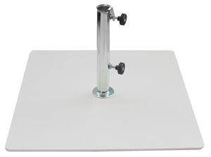 Base per Ombrellone da Giardino 30 Kg per Tubi Ø55mm in Metallo Bianco