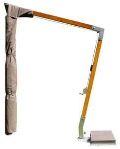 Custodia Fodera per Ombrellone da Giardino 310x60 cm in Mytex Impermeabile Taupe