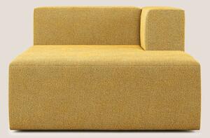 Nettuno modulo chaise longue in morbido tessuto bouclè T07 giallo