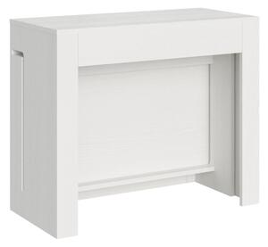 Consolle Tavolo Allungabile 90-302x42x75 cm Evolve Bianco Frassino