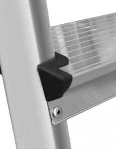 Scaletto Scala Richiudibile 8 Gradini Portata Max 125 Kg in Alluminio