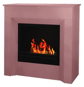 Camino a Bioetanolo da Pavimento 96x35xH96 cm Bellini Rosa