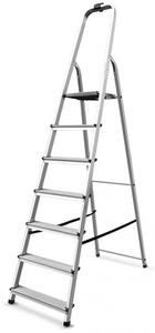 Scaletto Scala Richiudibile 7 Gradini Portata Max 125 Kg in Alluminio