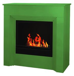 Camino a Bioetanolo da Pavimento 96x35xH96 cm Bellini Verde