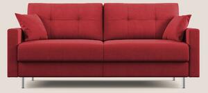 Megan divano letto matrimoniale in microfibra smacchiabile T11 rosso