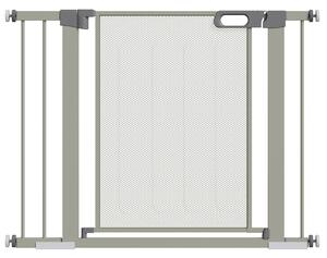 Cancelletto di Sicurezza per Cani Estensibile con Chiusura Automatica 75-103x76 cm Grigio
