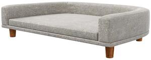 Cuccia per Cani di Taglia Grande Divano con Cuscino Sfoderabile 98x67x25 cm Grigio