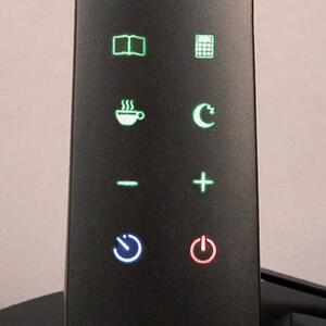 Aluminor Lampada LED da scrivania Zig con display nero