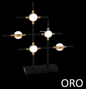 Lampada da tavolo 5 elementi molecular mt18001067-5agol oro