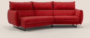 Monamour divano moderno angolare con opzione relax elettrico in microf