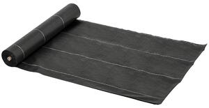 Outsunny Telo Nero Pacciamatura 50x2m per Orto, Serra, Giardino Drenante e Traspirante con Quadrettatura|Aosom