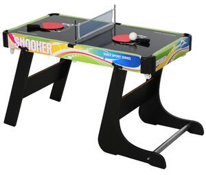 Tavolo Multigioco Pieghevole Calcio Balilla Hockey Ping Pong Biliardo