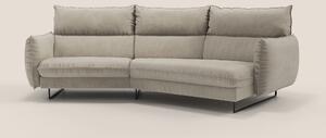 Monamour divano moderno angolare con opzione relax elettrico in microf