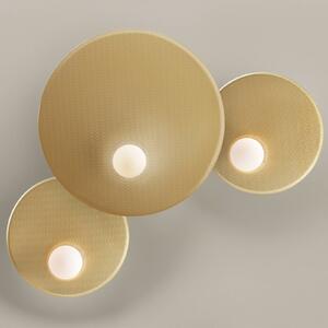 LEDS-C4 Trip applique 3 luci oro satinato