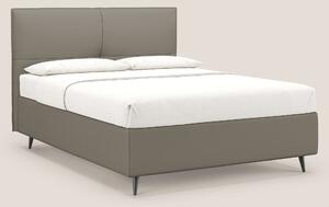 Greta letto contenitore dimensioni SLIM con testata trapuntata in ecop