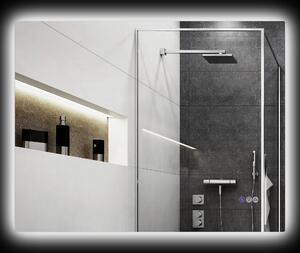 Specchio da Bagno Antiappannamento Retroilluminato LED Luminosità Regolabile 80x60x4 cm