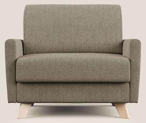 Edgar poltrona letto in tessuto felis impermeabile T03 marrone