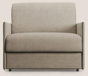 Evans poltrona letto in morbido tessuto impermeabile T02 beige