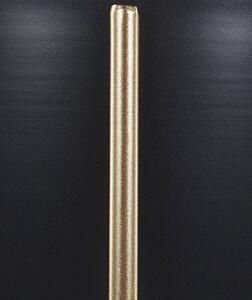 Vaso per Fiori Moderno con Piedistallo 16 x 16 x 31 cm in Metallo di colore Nero interno esterno Beliani