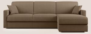 Chris Divano letto angolare con penisola in microfibra smacchiabile T1