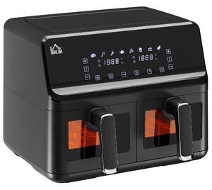 Friggitrice ad Aria 2 Cestelli Indipendenti 4 L Schermo LED Touch Nero