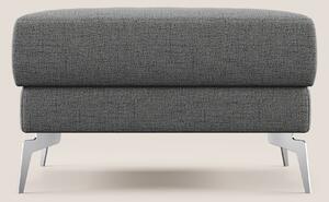 Star Pouf con piedini alti in tessuto impermeabile fiammato T03 grigio