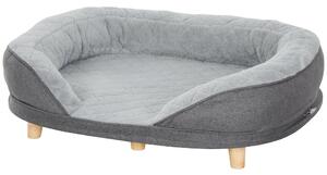 Cuccia Divano per Cani Taglia Media Grande fino 25kg 90x78x25cm Sfoderabile Grigio
