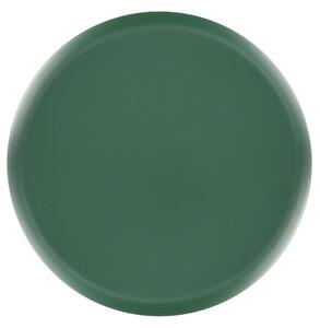 Vaso per Fiori Moderno con Piedistallo 28 x 28 x 50 cm in Metallo Verde Beliani