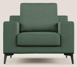 Prestige poltroncina moderna in microfibra smacchiabile T11 verde