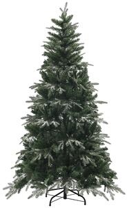 Albero di Natale Artificiale Innevato 180 cm 850 Rami Apertura a Cerniera Verde