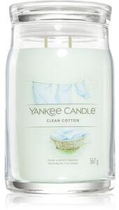 Yankee Candle Clean Cotton candela profumata Signature 567 g