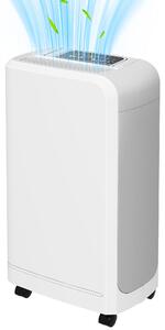 Deumidificatore Portatile Touch da 12L con Tubo di Scarico 28x18x50,6 cm Bianco