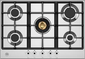 Bertazzoni Piano Cottura 5 Fuochi a Gas 75 cm (1 Bruciatore Wok) in Acciaio Inox colore Inox - P755CPROX Professional