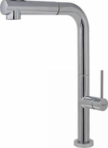 ELLECI Rubinetto Cucina Miscelatore con Doccetta Estraibile Monocomando colore Cromo - MIKFLUCR Flux