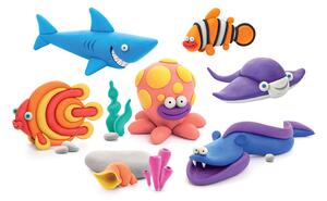 Set Pasta Modellabile Plastilina per Bambini 15 Barattoli 2 Stumenti Oceano