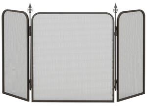 Parascintille con Antine 96x1,3x56 cm in Metallo Nero