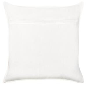Set di 2 cuscini in cotone con motivo a corallo marino bianco accessorio casa soggiorno Beliani