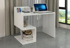 Scrivania a Giorno 100x50x92,5 cm Esse Bianco Lucido