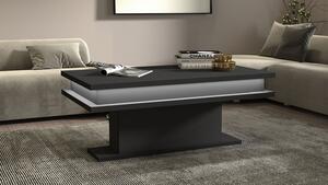 Tavolino Soggiorno 100x55x42 cm Little Big con LED Grigio Antracite Opaco