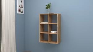 Libreria da Muro o Pavimento 6 Vani 60x25x90 cm Maruska Rovere Wotan