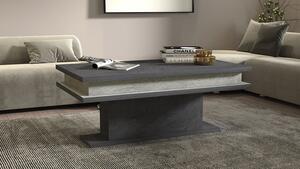 Tavolino Soggiorno 100x55x42 cm Little Big con LED Report Grigio