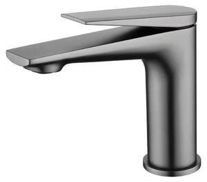 Miscelatore monocomando per lavabo – Adatto per acqua calda e fredda – Da montare sul lavabo – Acciaio inossidabile 304 – Grigio chiaro