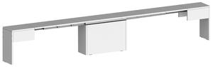 Panca Allungabile 66/290x25x45 cm Pratika Singola A Bianco Lucido